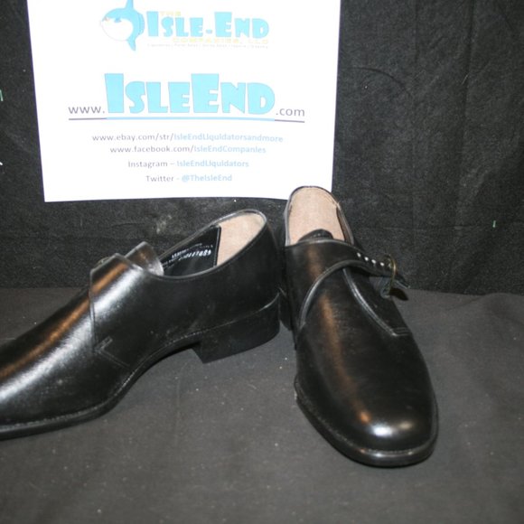 Barclay Black Loafer Dress Shoes with Buckle Used - Picture 7 of 16